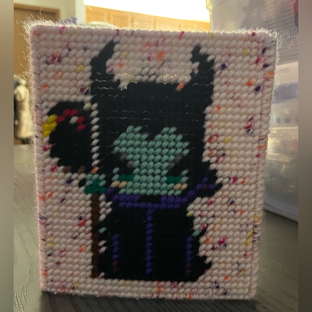Handcrafted Disney villains Kleenex box cover